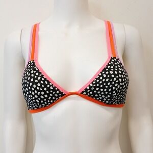 Victoria's Secret Triangle Bikini Size S Criss Cross Back Polka Dot